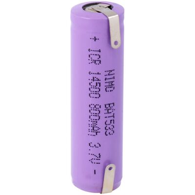 NIMO Batteria al litio ICR14500 - 800mAh, 3.7V - Batteria NIMO Batteria al litio ICR14500 - 800mAh, 3.7V - Batteria