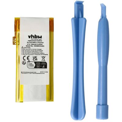 VHBW - 1x Batteria Compatibile Con Apple Ipod Nano Mb903ll/a, Mb598ll/a Mp3 Music Player Lettore Musicale (230mah, 3,7v, Li-poly) VHBW - 1x Batteria Compatibile Con Apple Ipod Nano Mb903ll/a, Mb598ll/a Mp3 Music Player Lettore Musicale (230mah, 3,7v, Li-poly)