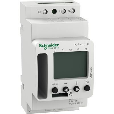 Schneider Electric CCT15225 Interruttore Crepuscolare Programmabile - Controllo Luci Schneider Electric CCT15225 Interruttore Crepuscolare Programmabile - Controllo Luci