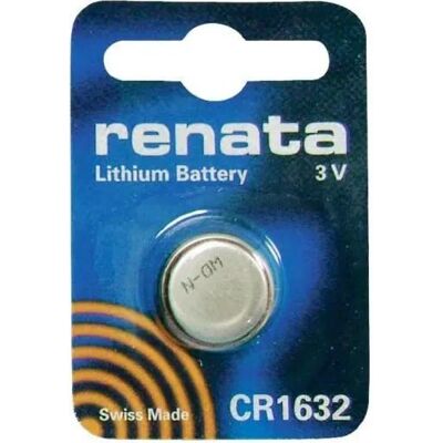 Renata Batteria A Bottone Cr1632 Argento 3 Volt 137 Mah Renata Batteria A Bottone Cr1632 Argento 3 Volt 137 Mah