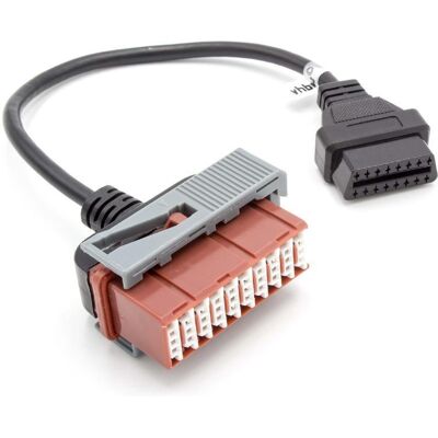 VHBW Obd2 - Cavo Adattatore 30pin A 16pin Per Dispositivo Diagnostico Obd Per Vecchi Modelli Di Peugeot, Citroen, Psa Group - Con Connettore Da 30 Pin - VHBW Obd2 - Cavo Adattatore 30pin A 16pin Per Dispositivo Diagnostico Obd Per Vecchi Modelli Di Peugeot, Citroen, Psa Group - Con Connettore Da 30 Pin -