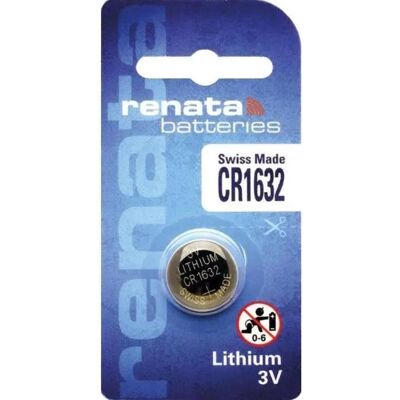 Renata Batteria A Bottone Cr1632 Litio 3 Volt 137 Mah Renata Batteria A Bottone Cr1632 Litio 3 Volt 137 Mah