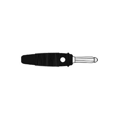 Spina banana nichelata Velleman - 4mm - Connessione saldata - Nero Spina banana nichelata Velleman - 4mm - Connessione saldata - Nero