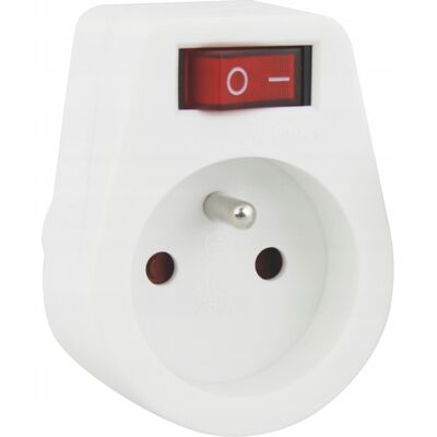 EMOS Presa Con Interruttore 10/16a 250v 2p+z Bianca P0027 EMOS Presa Con Interruttore 10/16a 250v 2p+z Bianca P0027