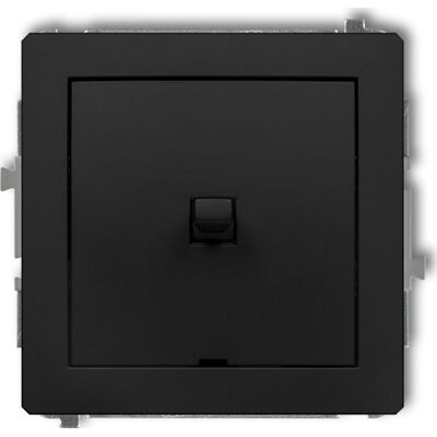 KARLIK Interruttore 12dwpus-4.1 Leva Cornice Richiesta Nero KARLIK Interruttore 12dwpus-4.1 Leva Cornice Richiesta Nero
