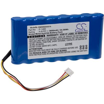 vhbw Batteria Chauvin Arnoux 91504301 - NiMH, 3600mAh, 9.6V vhbw Batteria Chauvin Arnoux 91504301 - NiMH, 3600mAh, 9.6V