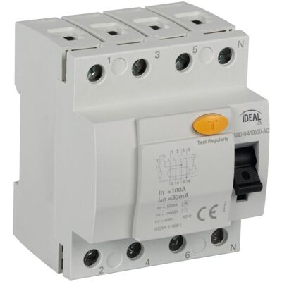 KANLUX Interruttore Differenziale Krd10-4/100/30-ac 100 A 30 Ma KANLUX Interruttore Differenziale Krd10-4/100/30-ac 100 A 30 Ma