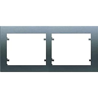 BJC - Cornice Orizzontale A 2 Elementi Acciaio Neptune Iris 18002-an BJC - Cornice Orizzontale A 2 Elementi Acciaio Neptune Iris 18002-an