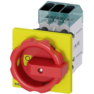 Interruttore Sezionatore Siemens - 3LD3154-0TK53, 25A, 3 poli, IP65, Rosso Interruttore Sezionatore Siemens - 3LD3154-0TK53, 25A, 3 poli, IP65, Rosso