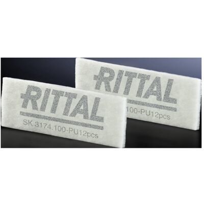 Rittal SK 3174.100 Filtro di Fibra - Per SK 3138/39/40, Bianco, 12 pezzi Rittal SK 3174.100 Filtro di Fibra - Per SK 3138/39/40, Bianco, 12 pezzi