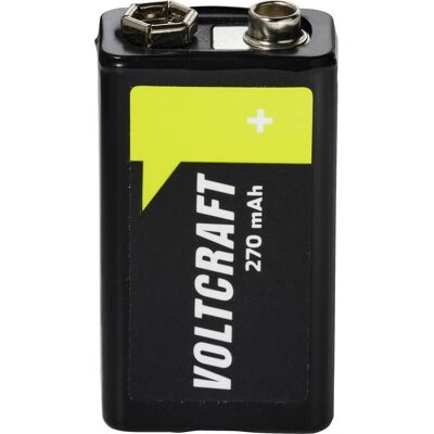 VOLTCRAFT Batteria Ricaricabile Da 9 V Nimh 270 Mah 8.4 V 1 Pz. VOLTCRAFT Batteria Ricaricabile Da 9 V Nimh 270 Mah 8.4 V 1 Pz.