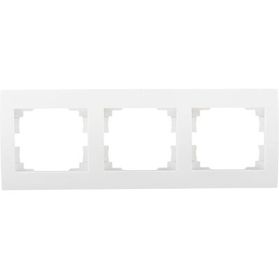 KANLUX Quadro Triplo Orizzontale - Logi - 3 Posti - Abs Bianco - 223x81 Mm KANLUX Quadro Triplo Orizzontale - Logi - 3 Posti - Abs Bianco - 223x81 Mm