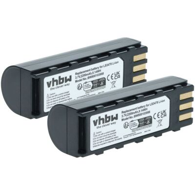VHBW 2x Batteria Sostituisce Symbol Btry-ls34iab00-00, 21-62606-01, Kt-btymt-01r Per Lettore Di Codici A Barre, Pos (2200mah, 3,7v, Li-ion) VHBW 2x Batteria Sostituisce Symbol Btry-ls34iab00-00, 21-62606-01, Kt-btymt-01r Per Lettore Di Codici A Barre, Pos (2200mah, 3,7v, Li-ion)