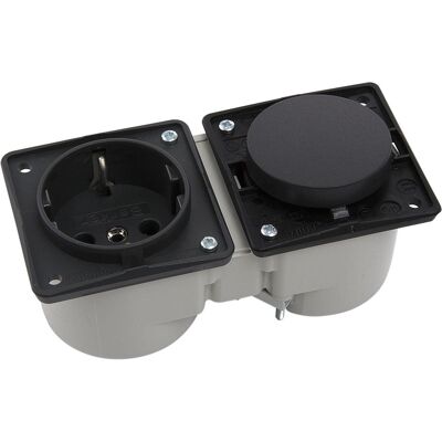 Berker - Integro Flow/Pure - Nero opaco - Interruttore/Prese Berker - Integro Flow/Pure - Nero opaco - Interruttore/Prese