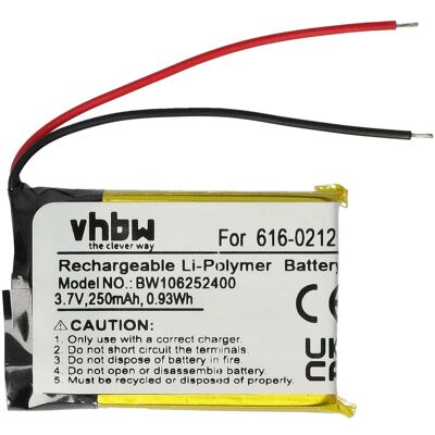 VHBW - 1x Batteria Compatibile Con Apple Ipod Shuffle Mb523ll/aipod, Mb682ll/aipod Mp3 Music Player Lettore Musicale (250mah, 3,7v, Li-poly) VHBW - 1x Batteria Compatibile Con Apple Ipod Shuffle Mb523ll/aipod, Mb682ll/aipod Mp3 Music Player Lettore Musicale (250mah, 3,7v, Li-poly)
