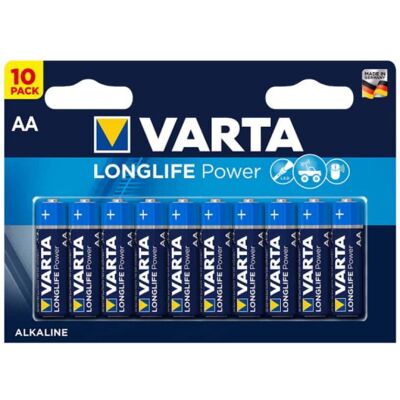 Varta LR6 Confezione da 10 Batterie AA Alcaline - Batterie Varta LR6 Confezione da 10 Batterie AA Alcaline - Batterie