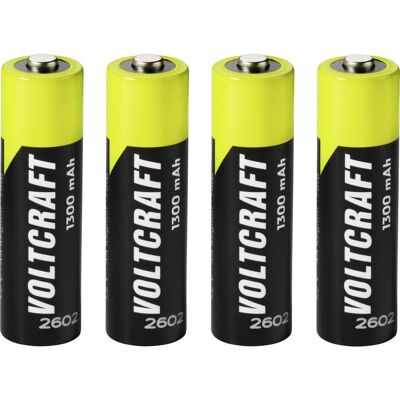 VOLTCRAFT Batteria Ricaricabile Stilo (aa) Nimh 1300 Mah 1.2 V 4 Pz. VOLTCRAFT Batteria Ricaricabile Stilo (aa) Nimh 1300 Mah 1.2 V 4 Pz.