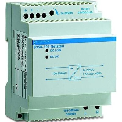 Alimentatore Busch-Jaeger 6358-101 - KNX, 24V, 2500mA Alimentatore Busch-Jaeger 6358-101 - KNX, 24V, 2500mA