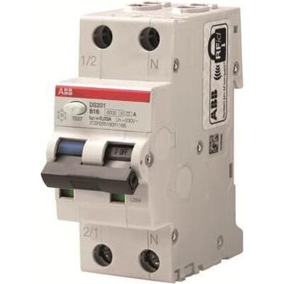 ABB DS201 B6A30 - Interruttore differenziale residuale - 6kA - 1p+N ABB DS201 B6A30 - Interruttore differenziale residuale - 6kA - 1p+N