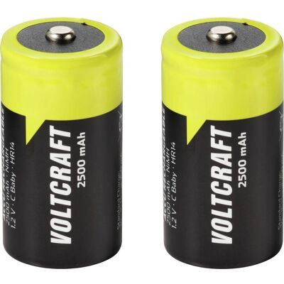VOLTCRAFT Batteria Ricaricabile 1/2 Torcia (c) Nimh 2500 Mah 1.2 V 2 Pz. VOLTCRAFT Batteria Ricaricabile 1/2 Torcia (c) Nimh 2500 Mah 1.2 V 2 Pz.