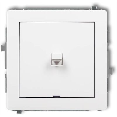 KARLIK Meccanismo Interruttore Unipolare Deco In Stile Americano, Bianco Opaco 25dwpus-1 KARLIK Meccanismo Interruttore Unipolare Deco In Stile Americano, Bianco Opaco 25dwpus-1