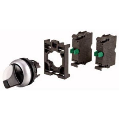 Pulsante selettore Eaton M22-WKV-2K10-BVP - 2 posizioni IP66 Nero Pulsante selettore Eaton M22-WKV-2K10-BVP - 2 posizioni IP66 Nero