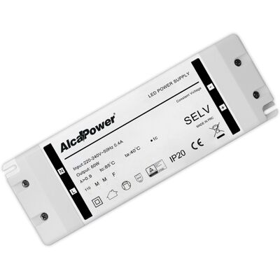 ALCAPOWER Alimentatore Switching Per Illuminotecnica 12v 5a 60w Ip20, Con Protezioni Integrate Da Sovraccarico, Sovratensione E Cortocircuito ALCAPOWER Alimentatore Switching Per Illuminotecnica 12v 5a 60w Ip20, Con Protezioni Integrate Da Sovraccarico, Sovratensione E Cortocircuito