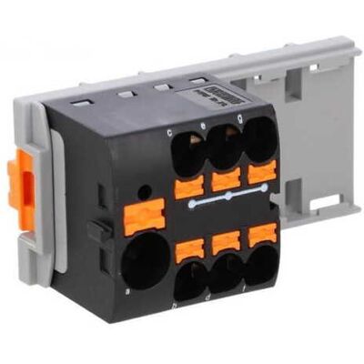 Phoenix Contact PTFIX 10/6X4-NS35 Nero - Accessorio distribuzione Phoenix Contact PTFIX 10/6X4-NS35 Nero - Accessorio distribuzione