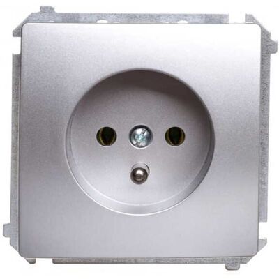 OEM Presa Singola Simon Basic Con/senza 16a 250v Argento Opaco Bmgz1.01/43 OEM Presa Singola Simon Basic Con/senza 16a 250v Argento Opaco Bmgz1.01/43