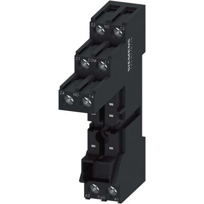 Zoccolo relè Siemens RT78726 - Montaggio su guida DIN Zoccolo relè Siemens RT78726 - Montaggio su guida DIN