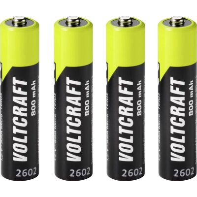 VOLTCRAFT Batteria Ricaricabile Ministilo (aaa) Nimh 800 Mah 1.2 V 4 Pz. VOLTCRAFT Batteria Ricaricabile Ministilo (aaa) Nimh 800 Mah 1.2 V 4 Pz.