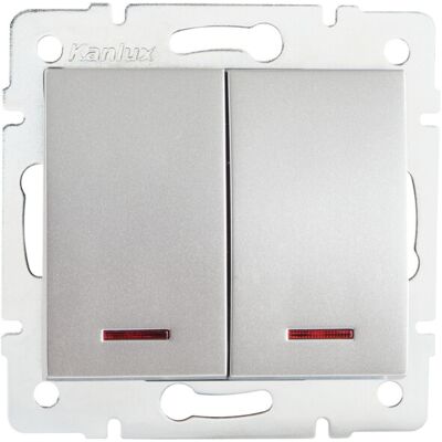 Interruttore a Muro Kanlux MOWION LOGI 25198 Argento Interruttore a Muro Kanlux MOWION LOGI 25198 Argento