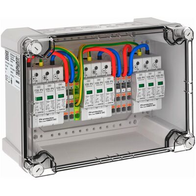OBO Bettermann Cassetta Di Collegamento Generatore 3x1 Stringa Fv Su 3 Wr-mpp 1000v Dc Grigio Chiaro Ral 7035, 5088425 OBO Bettermann Cassetta Di Collegamento Generatore 3x1 Stringa Fv Su 3 Wr-mpp 1000v Dc Grigio Chiaro Ral 7035, 5088425