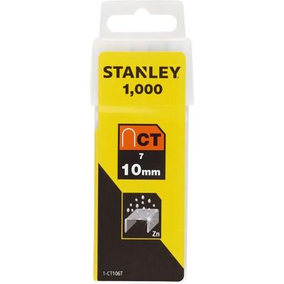 Stanley 1-ct106t Graffette Tipo 7 Set Di 1000 Pz 10 Mm - Stanley 1-ct106t Graffette Tipo 7 Set Di 1000 Pz 10 Mm -