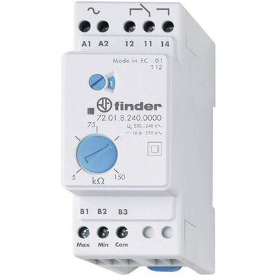 Relè di Controllo Livelli Finder - 72.01.8.240.0000 - Liquidi Conduttivi - Montaggio su guida DIN Relè di Controllo Livelli Finder - 72.01.8.240.0000 - Liquidi Conduttivi - Montaggio su guida DIN