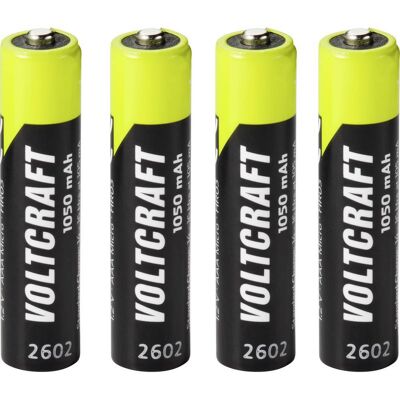 VOLTCRAFT Batteria Ricaricabile Ministilo (aaa) Nimh 1050 Mah 1.2 V 4 Pz. VOLTCRAFT Batteria Ricaricabile Ministilo (aaa) Nimh 1050 Mah 1.2 V 4 Pz.