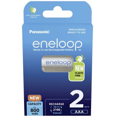 ENELOOP - Hr03 Batteria Ricaricabile Ministilo (aaa) Nimh 800 Mah 1.2 V 2 Pz. ENELOOP - Hr03 Batteria Ricaricabile Ministilo (aaa) Nimh 800 Mah 1.2 V 2 Pz.