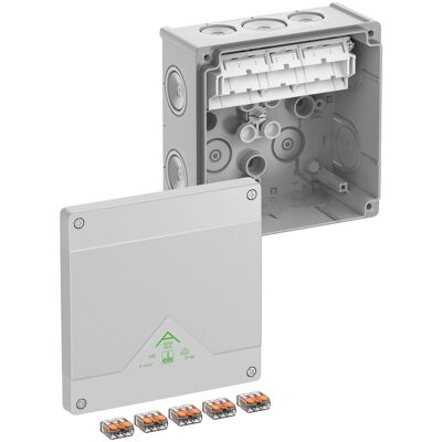 Spelsberg Scatola Di Derivazione, Grado Di Protezione Ip66, Sezione Conduttore Max. 6², Resistenza Agli Urti Ik07, Classe Di Protezione Ii, Ui 450v Ac, Ui 450v Dc, Dlg, Vde, Privo Di Alogeni, 80647001 Spelsberg Scatola Di Derivazione, Grado Di Protezione Ip66, Sezione Conduttore Max. 6², Resistenza Agli Urti Ik07, Classe Di Protezione Ii, Ui 450v Ac, Ui 450v Dc, Dlg, Vde, Privo Di Alogeni, 80647001