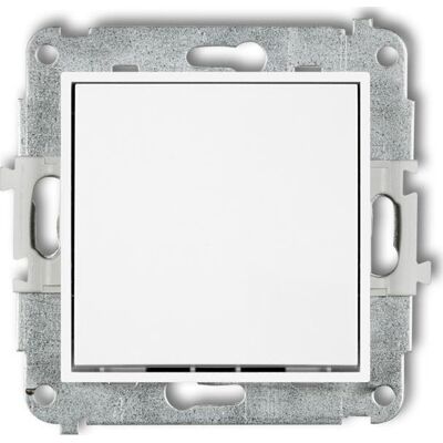 KARLIK Meccanismo Interruttore Per Scale (un Pulsante Senza Pittogramma) Bianco Mwp-3.1 KARLIK Meccanismo Interruttore Per Scale (un Pulsante Senza Pittogramma) Bianco Mwp-3.1