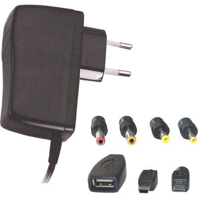 ALCAPOWER Ap5a Alimentatore Switching 5v 2.5a 6 Plug/usb/mini Usb ALCAPOWER Ap5a Alimentatore Switching 5v 2.5a 6 Plug/usb/mini Usb