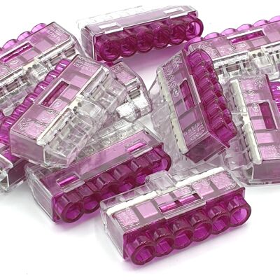 HellermannTyton 10 Connettori Per Cavi A Innesto Rapido A 6 Vie Helacon Plus Mini HellermannTyton 10 Connettori Per Cavi A Innesto Rapido A 6 Vie Helacon Plus Mini