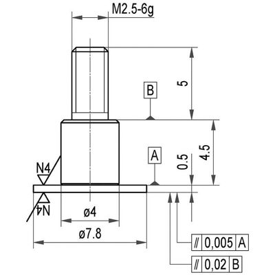 KÄFER Inserto di Misurazione Acciaio 7,8x0,5mm - Tipo di Prodotto KÄFER Inserto di Misurazione Acciaio 7,8x0,5mm - Tipo di Prodotto
