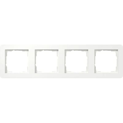Gira E1 - Cornice protettiva 4 posti bianco opaco - Interruttori e cornici Gira E1 - Cornice protettiva 4 posti bianco opaco - Interruttori e cornici