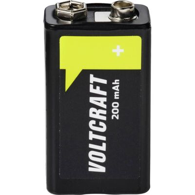 VOLTCRAFT Batteria Ricaricabile Da 9 V Nimh 200 Mah 8.4 V 1 Pz. VOLTCRAFT Batteria Ricaricabile Da 9 V Nimh 200 Mah 8.4 V 1 Pz.