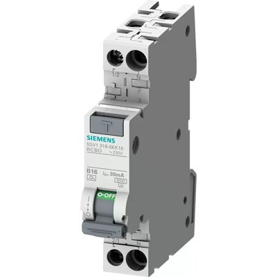Interruttore elettrico Siemens Blu - 6kA IP20 230V 2 Poli Interruttore elettrico Siemens Blu - 6kA IP20 230V 2 Poli