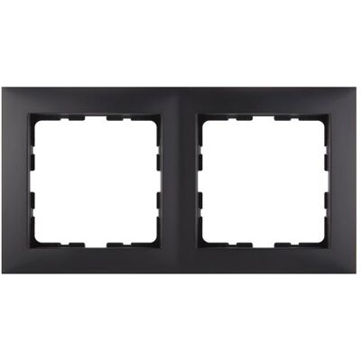 BERKER Cornice Doppia B.kwadrat Termoplastica Ip20 15x8 Cm BERKER Cornice Doppia B.kwadrat Termoplastica Ip20 15x8 Cm