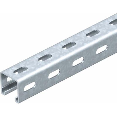 OBO Bettermann 6479682 Rotaia a Profilo a Forma di C in Acciaio OBO Bettermann 6479682 Rotaia a Profilo a Forma di C in Acciaio