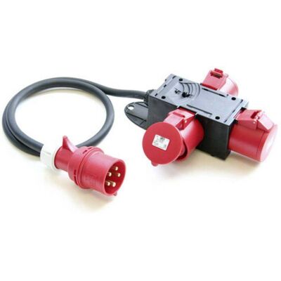 Distributore di energia PCE Sirox - 32A, 3 CEE, 1,5m Cavo - Distributore di energia Distributore di energia PCE Sirox - 32A, 3 CEE, 1,5m Cavo - Distributore di energia