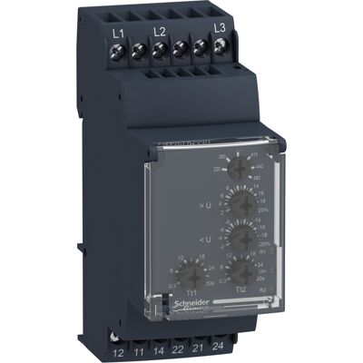 Relè di Monitoraggio Tensione Trifase Schneider - 220-480V Relè di Monitoraggio Tensione Trifase Schneider - 220-480V