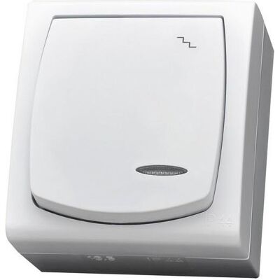 OSPEL Interruttore Per Scale Ermetico Madera Con Illuminazione Ip44 Bianco Łnh-3ns/00 OSPEL Interruttore Per Scale Ermetico Madera Con Illuminazione Ip44 Bianco Łnh-3ns/00